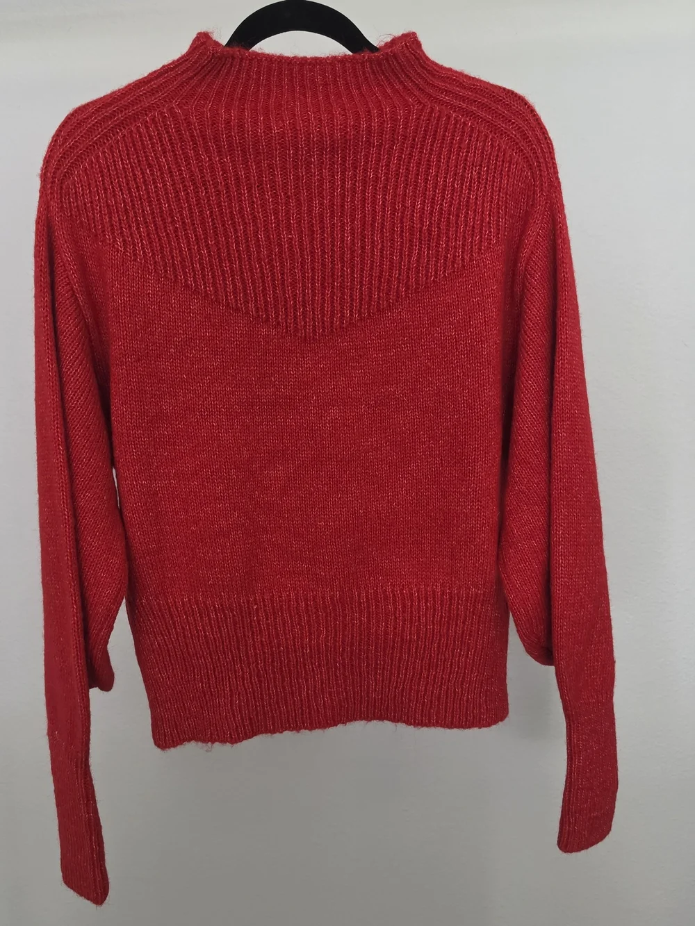 Zenana Red Women's Knit Sweater - Mock Neck Size M